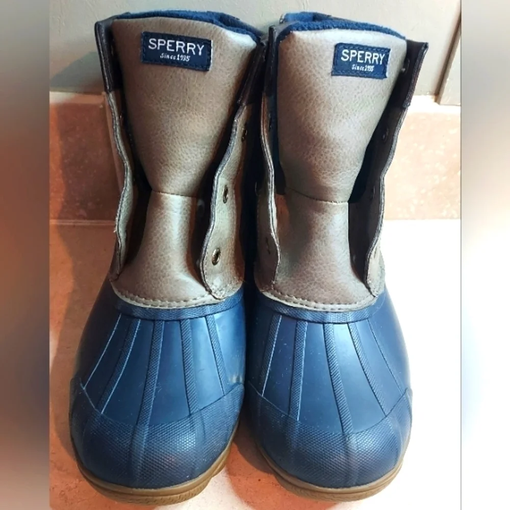 𝅺SPERRY women's waterproof rubber duck boots size 10M